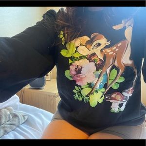 Men’s Disney Bambi sweatshirt pullover sweater size medium